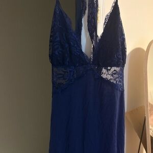 Navy Lace Chemise